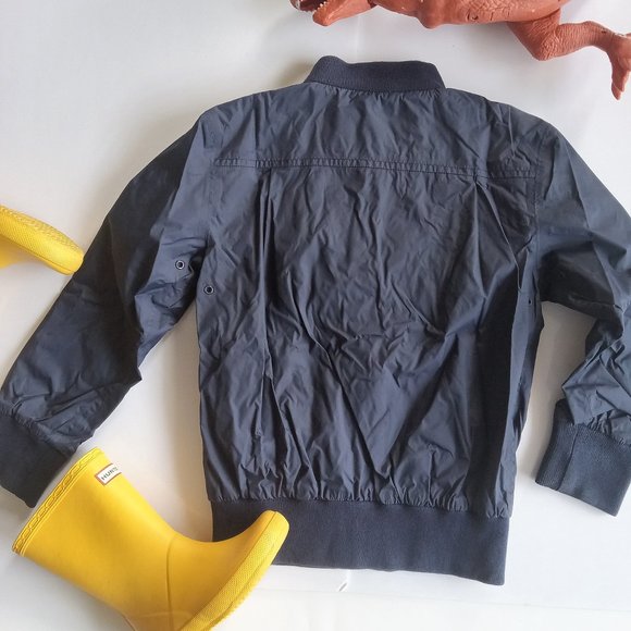 Petit Bateau blue hooded rain jacket kids 6 years-114 cm - Picture 2 of 7